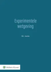 Omslag van Experimentele wetgeving