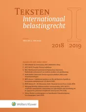 Omslag van Teksten Internationaal belastingrecht 2018/2019