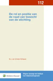 Omslag van De rol en positie van de raad van toezicht van de stichting