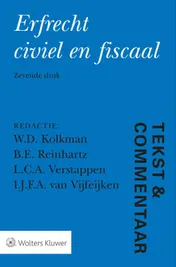Omslag van Erfrecht civiel en fiscaal