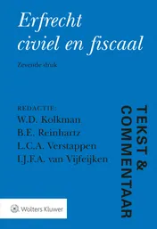 Omslag van Erfrecht civiel en fiscaal