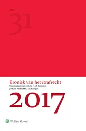Omslag van Kroniek van het strafrecht 2017