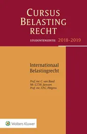 Omslag van Studenteneditie Cursus Belastingrecht Internationaal Belastingrecht 2018-2019