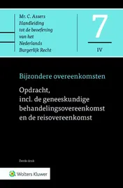 Omslag van Opdracht, incl. de geneeskundige behandelingsovereenkomst en de reisovereenkomst