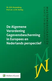 Omslag van De Algemene Verordening Gegevensbescherming in Europees en Nederlands perspectief