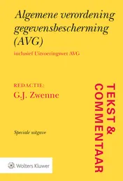 Omslag van Algemene verordening gegevensbescherming (AVG)
