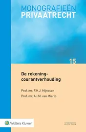 Omslag van De rekening-courantverhouding
