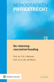 Omslag van De rekening-courantverhouding