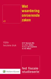 Omslag van Wet waardering onroerende zaken