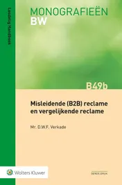 Omslag van Misleidende (B2B) reclame en vergelijkende reclame