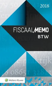 Omslag van Fiscaal Memo BTW 2018