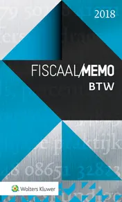Omslag van Fiscaal Memo BTW 2018
