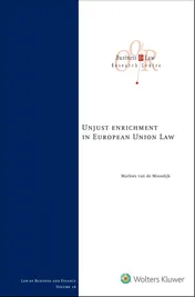 Omslag van Unjust enrichment in European Union Law