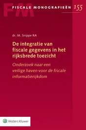 Omslag van De integratie van fiscale gegevens in het rijksbrede toezicht