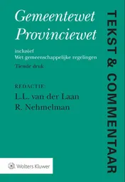 Omslag van Gemeentewet Provinciewet