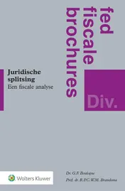 Omslag van Juridische splitsing