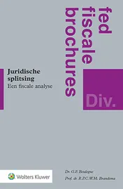 Omslag van Juridische splitsing