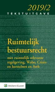 Omslag van Tekstuitgave Ruimtelijk bestuursrecht 2019/2