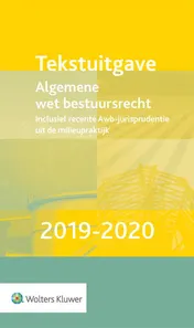 Omslag van Tekstuitgave Algemene wet bestuursrecht 2019-2020
