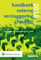 Omslag van Handboek Externe Verslaggeving Checklist 2018