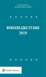 Omslag van Tekstuitgave Burgerlijke stand 2019-1