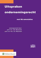 Omslag van Uitspraken ondernemingsrecht 2021