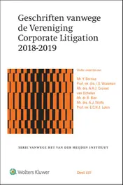 Omslag van Geschriften vanwege de Vereniging Corporate Litigation 2018-2019