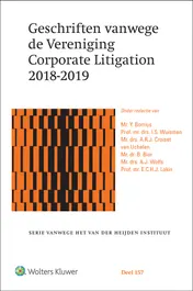 Omslag van Geschriften vanwege de Vereniging Corporate Litigation 2018-2019