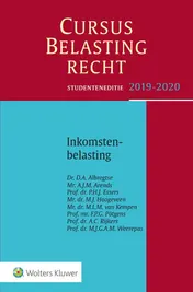 Omslag van Cursus Belastingrecht 2019-2020