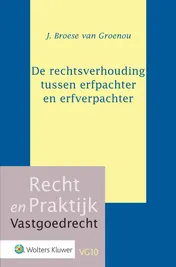 Omslag van De rechtsverhouding tussen erfpachter en erfverpachter