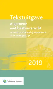 Omslag van Tekstuitgave Algemene wet bestuursrecht 2019