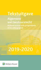 Omslag van Tekstuitgave Algemene wet bestuursrecht 2019-2020