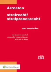 Omslag van Arresten strafrecht/strafprocesrecht 2020