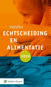 Omslag van Memo Echtscheiding en alimentatie 2019