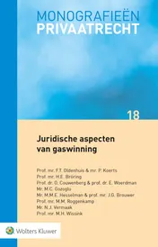 Omslag van Juridische aspecten van gaswinning