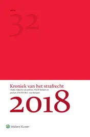 Omslag van Kroniek van het strafrecht 2018
