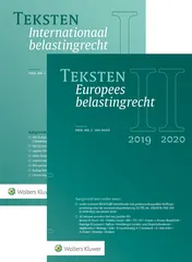 Omslag van Teksten Internationaal & Europees belastingrecht 2019/2020