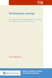 Omslag van Vertrouwen voorop