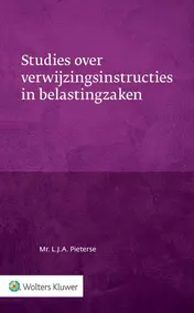 Omslag van Studies over verwijzingsinstructies in belastingzaken