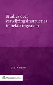Omslag van Studies over verwijzingsinstructies in belastingzaken