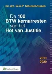Omslag van De 100 BTW kernarresten van het Hof van Justitie 2019/2020