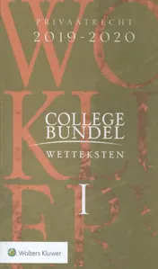 Omslag van Collegebundel 2019-2020