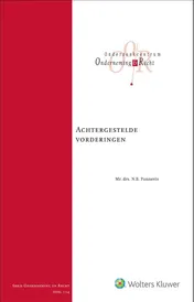 Omslag van Achtergestelde vorderingen