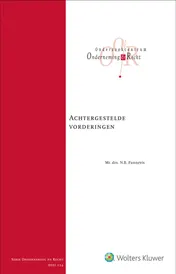 Omslag van Achtergestelde vorderingen