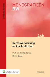 Omslag van Rechtsverwerking en klachtplichten