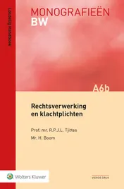 Omslag van Rechtsverwerking en klachtplichten
