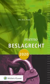 Omslag van Memo beslagrecht 2020
