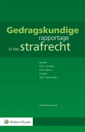 Omslag van Gedragskundige rapportage in het strafrecht