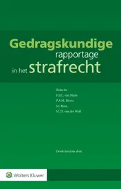 Omslag van Gedragskundige rapportage in het strafrecht
