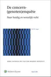 Omslag van De concern(genoten)enquête